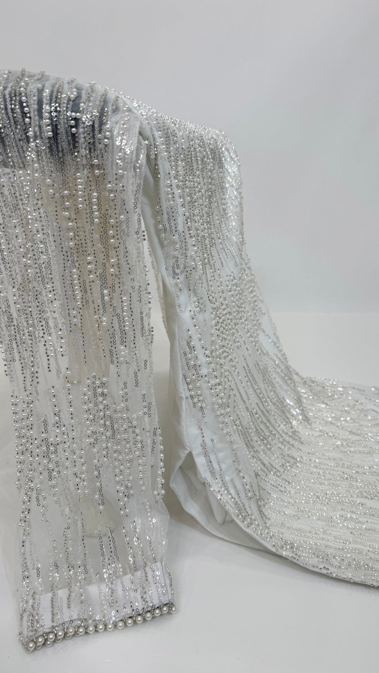 Zareen – White & Silver Hand Embellished Three Piece Set