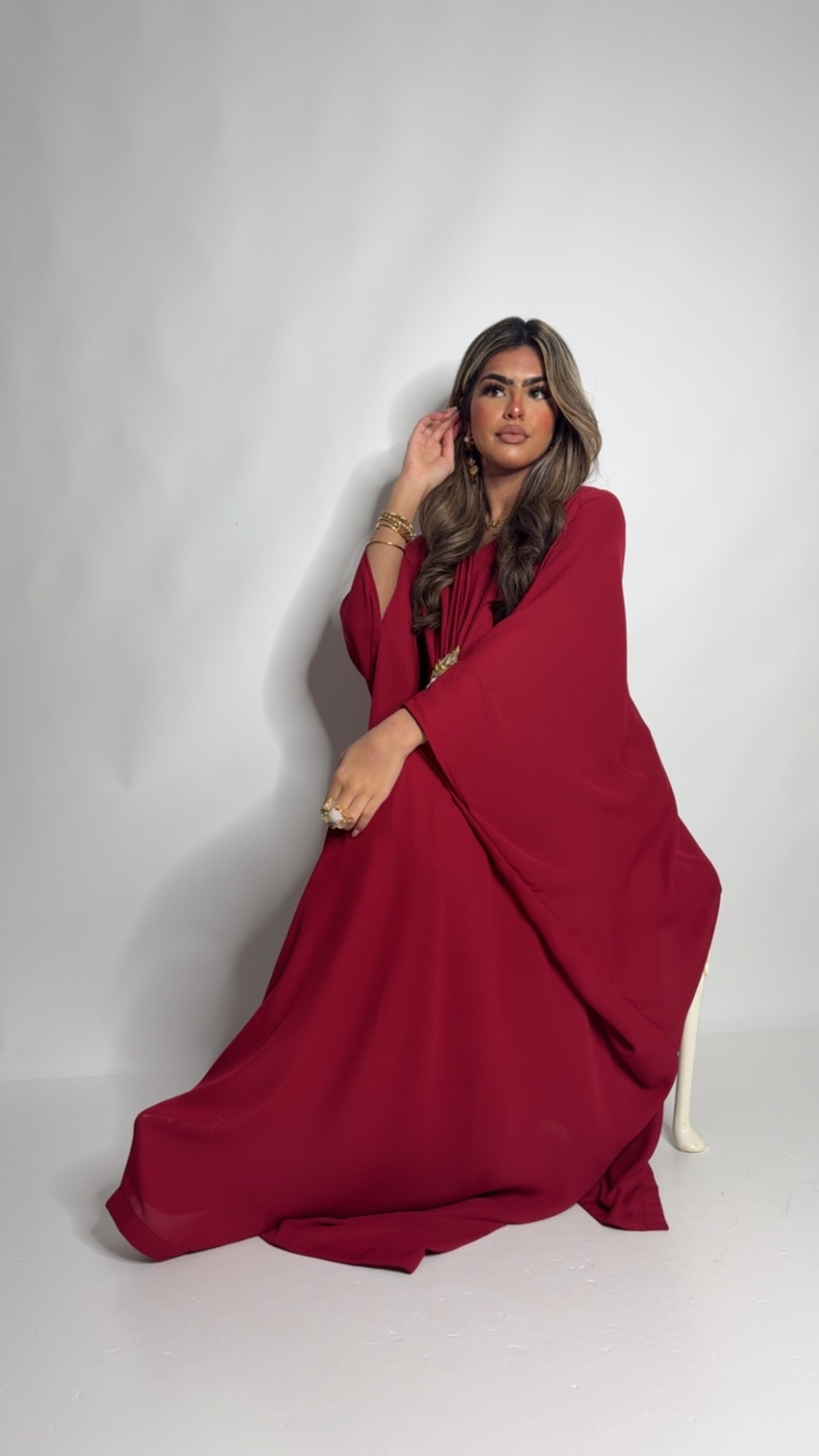 Rouge Brioche Modest Kaftan Set