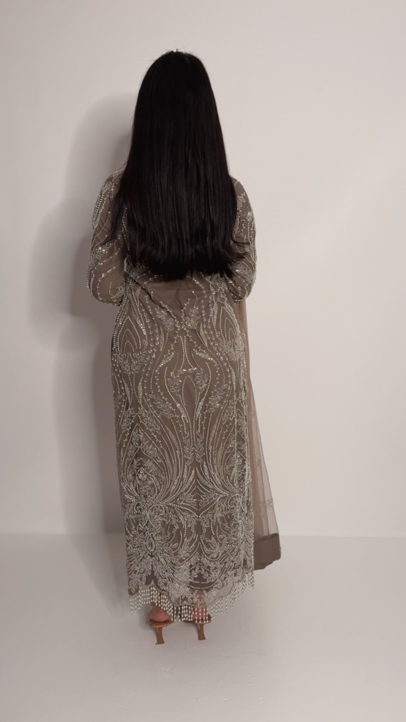 Lunara – Mocha Embellished Three Piece Set