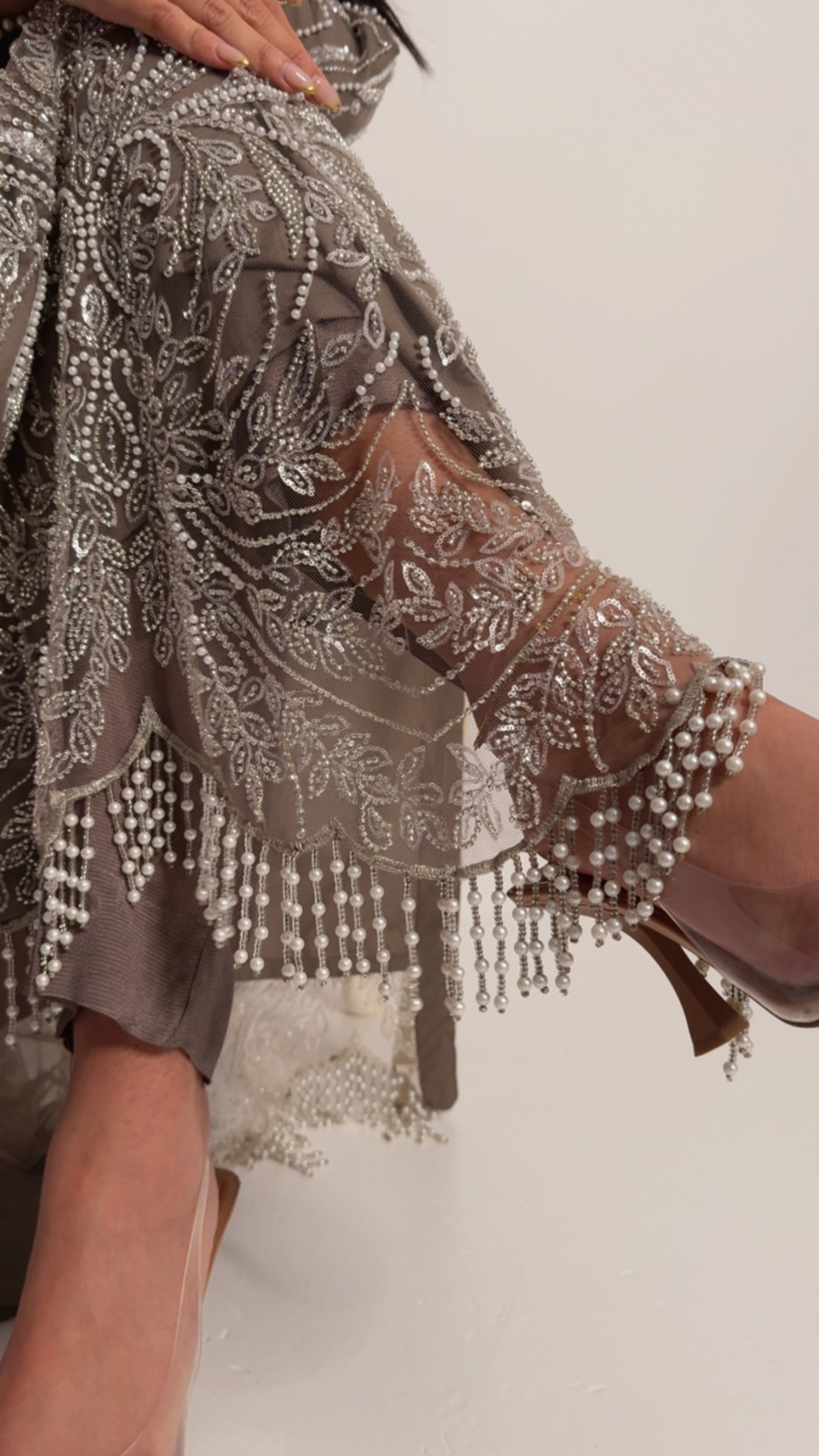 Lunara – Mocha Embellished Three Piece Set