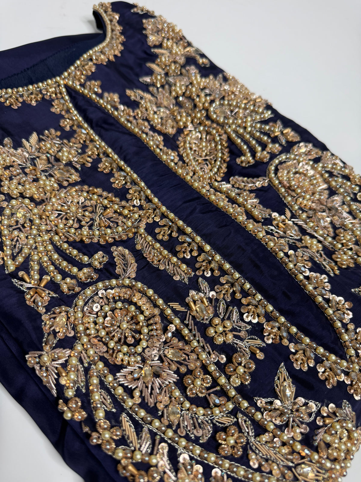Étoile | Midnight Navy & Gold Embroidered Pakistani Suit