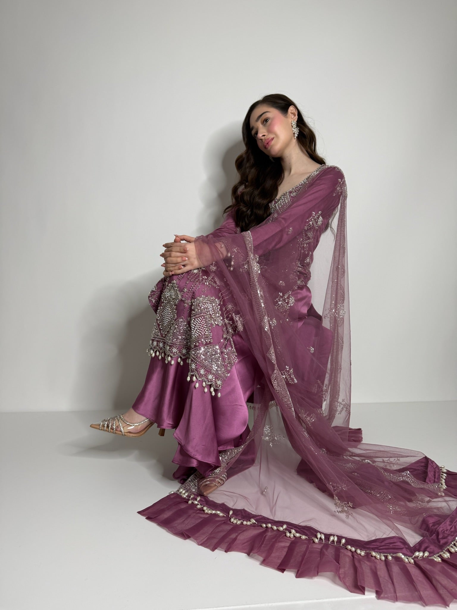 Eid arrivals cutdana three piece ensemble
