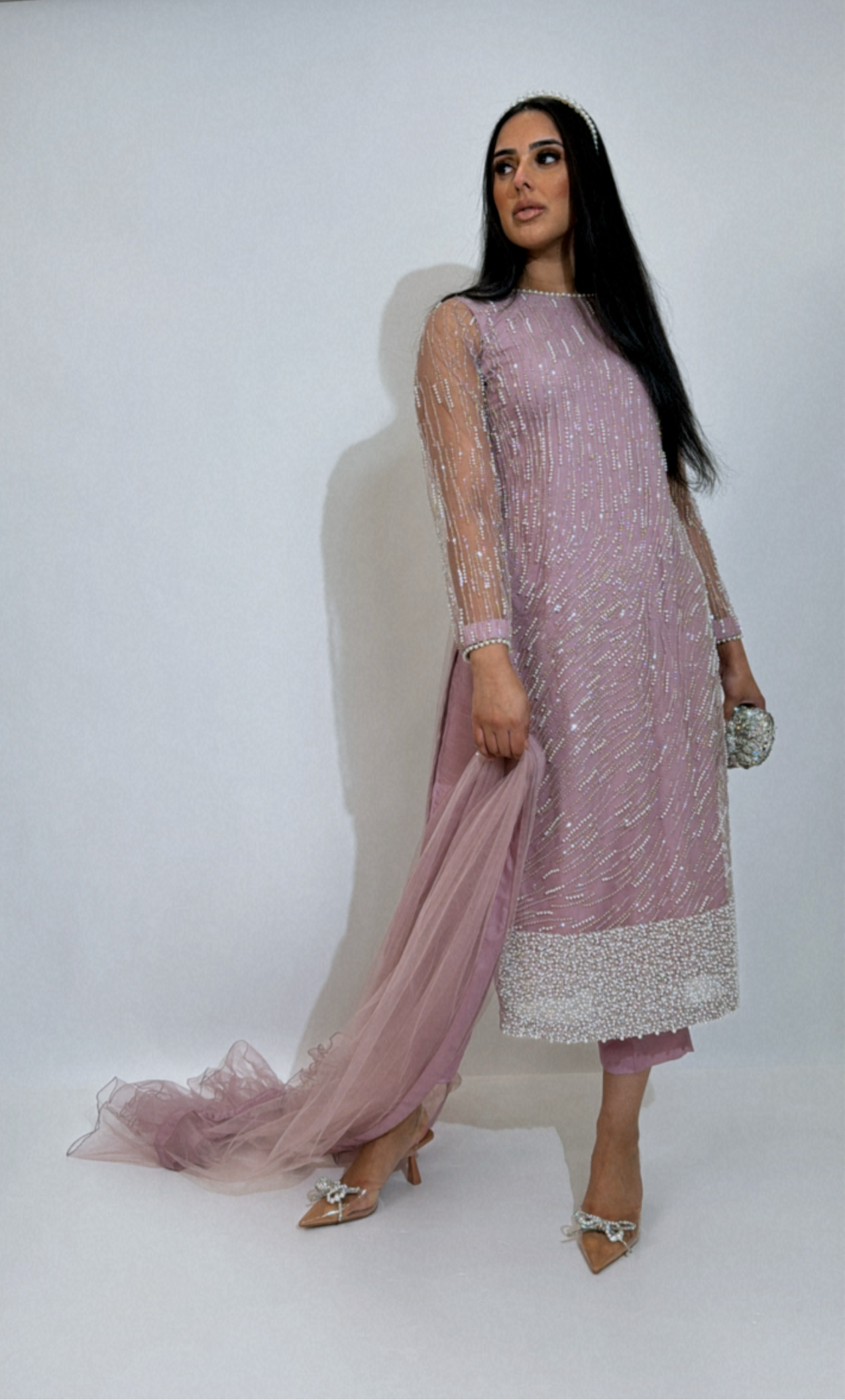 Zayra – Mauve Pearl Cutdana Set