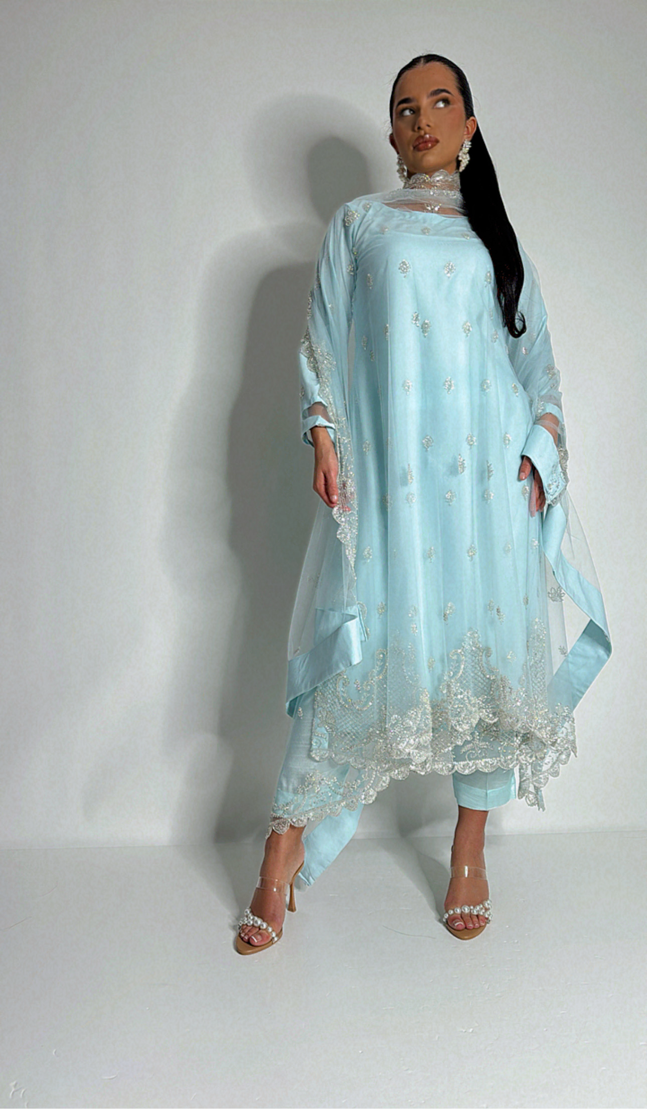 Celestia – Ice Blue Dream Kameez Set