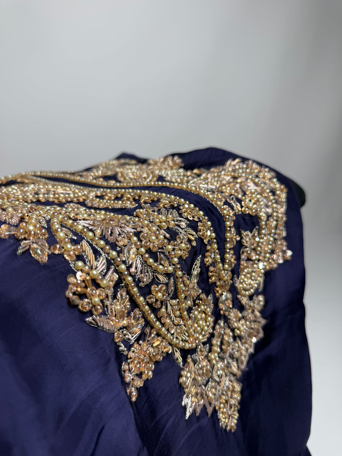 Étoile | Midnight Navy & Gold Embroidered Pakistani Suit