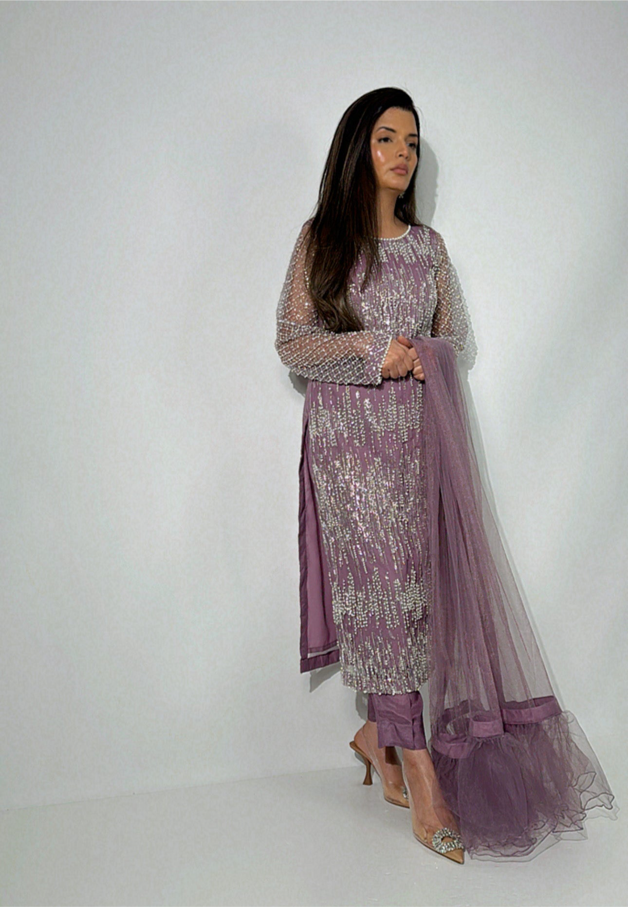 Mirelle Lilac Embellished Pakistani Suit