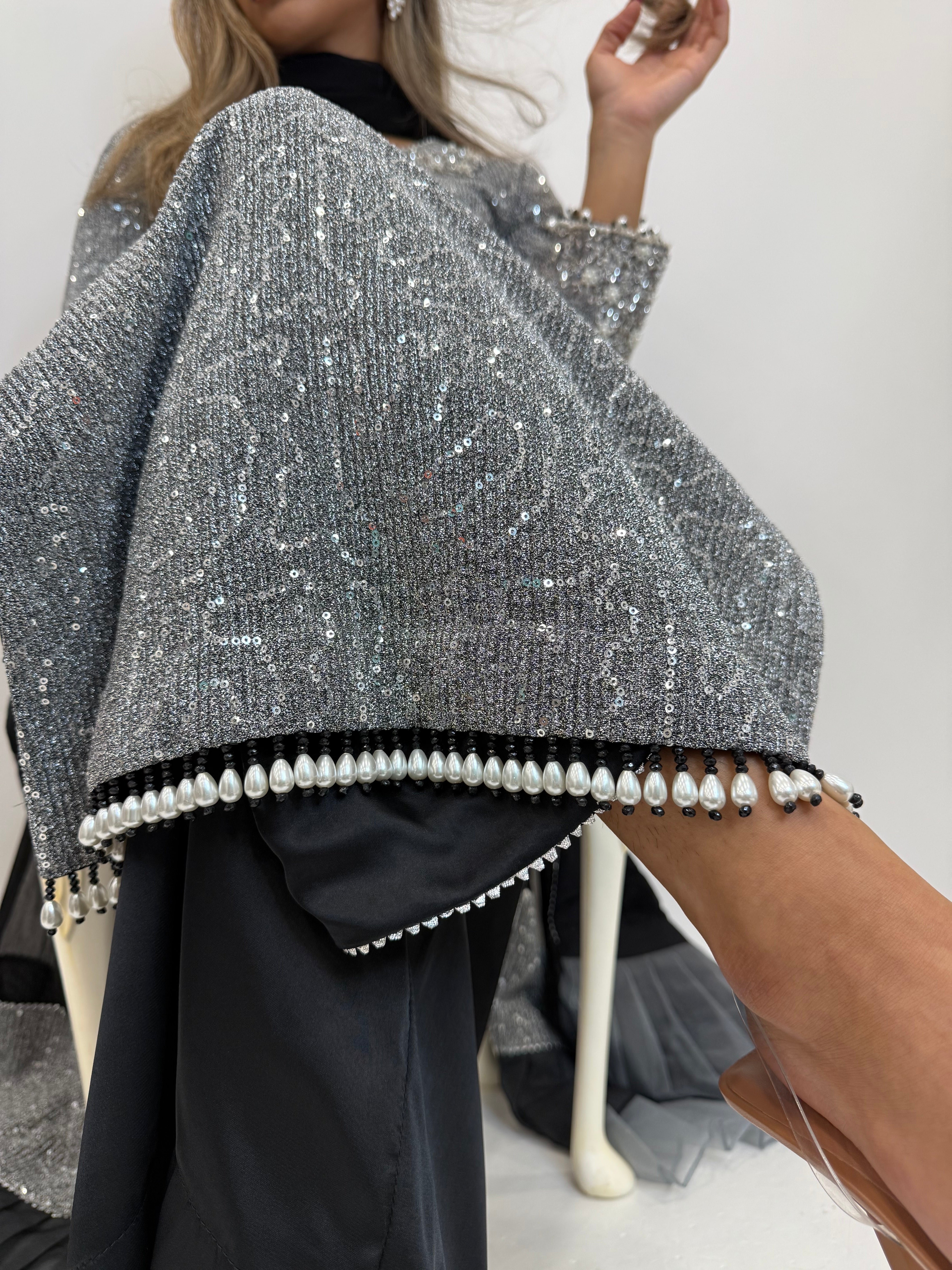 Liora Silver Embellished Three-Piece