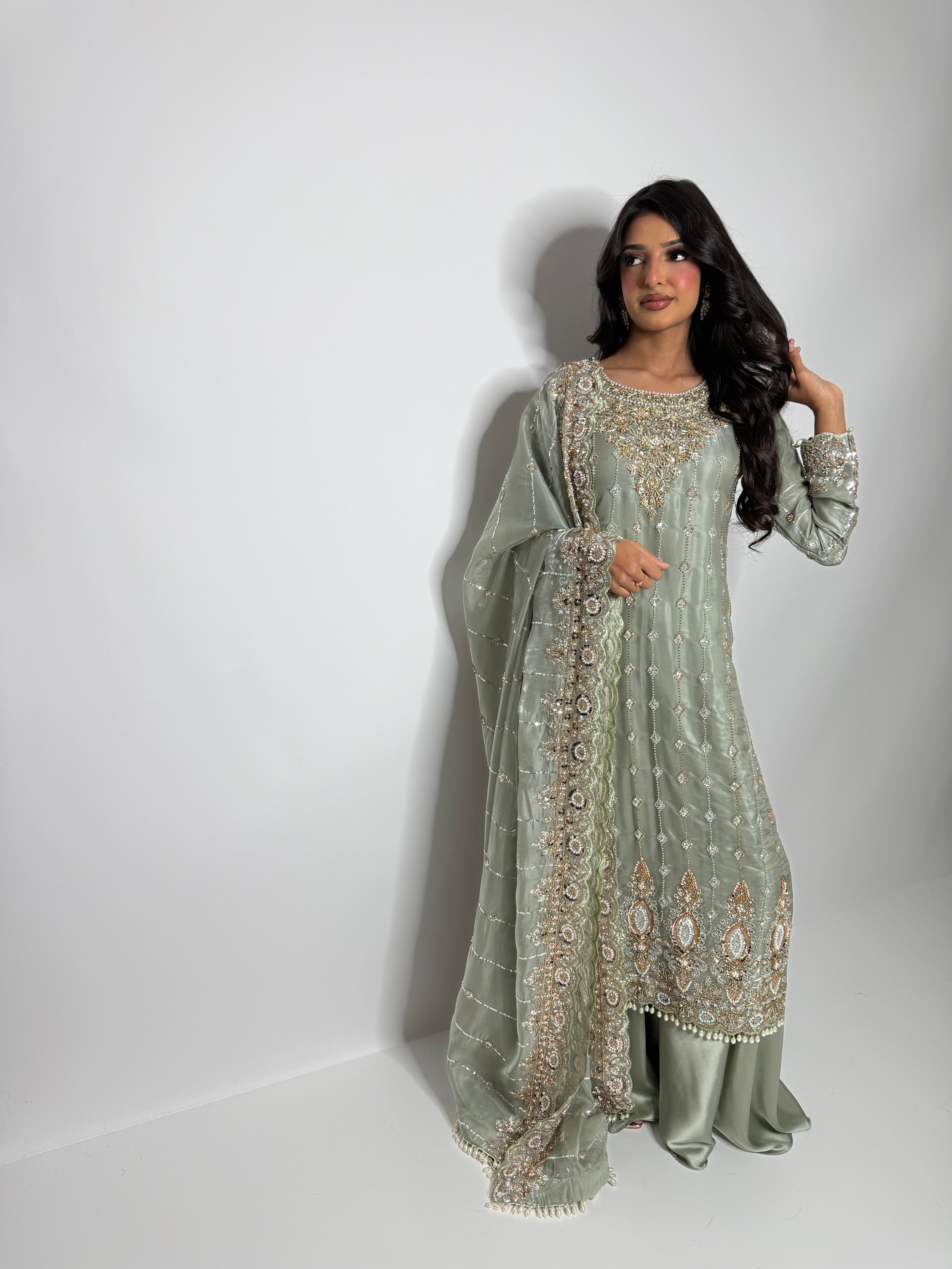 Pakistani wedding outfit with intricate handwork