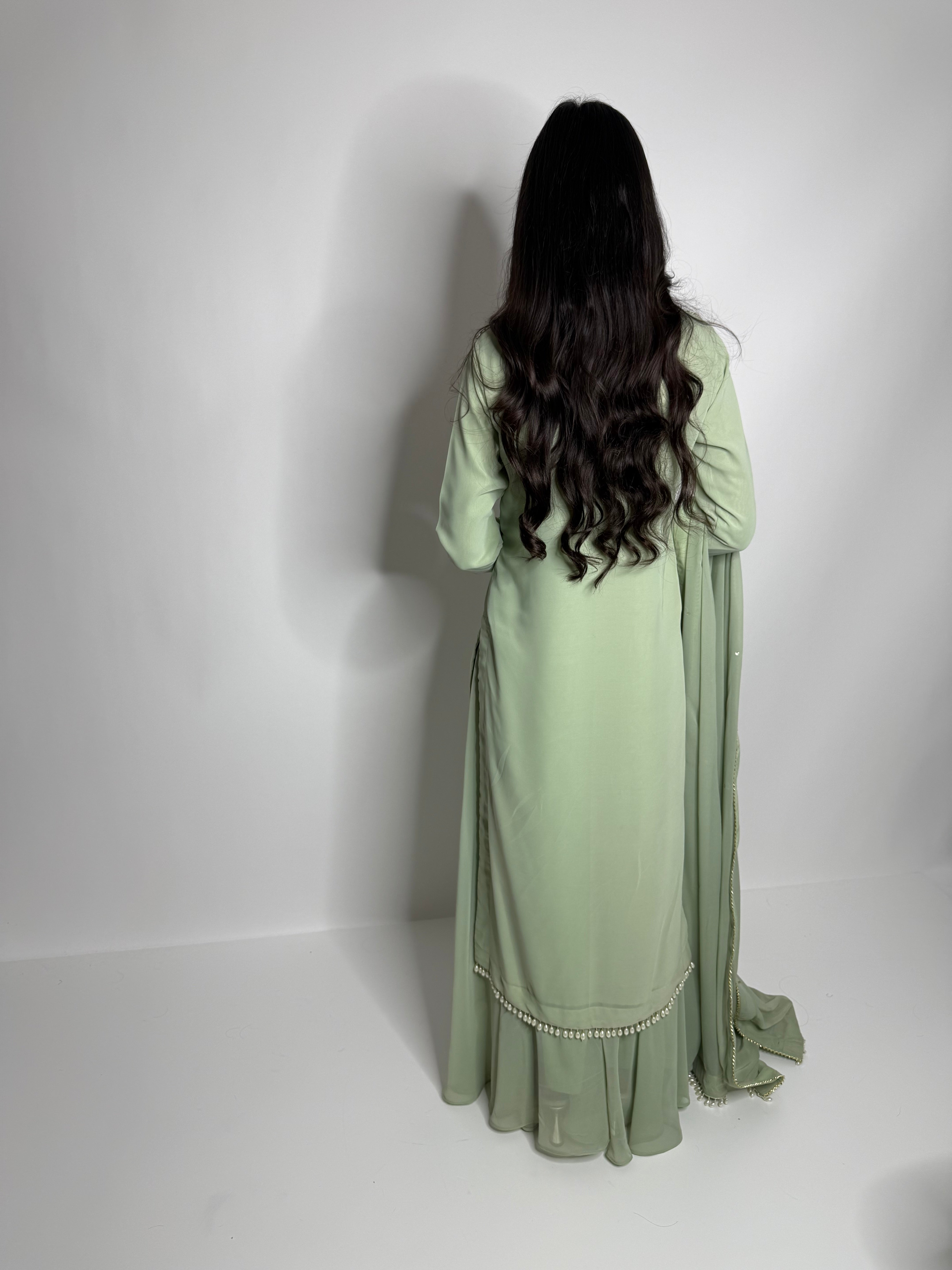 BACK OF GEORGETTE SHIRT