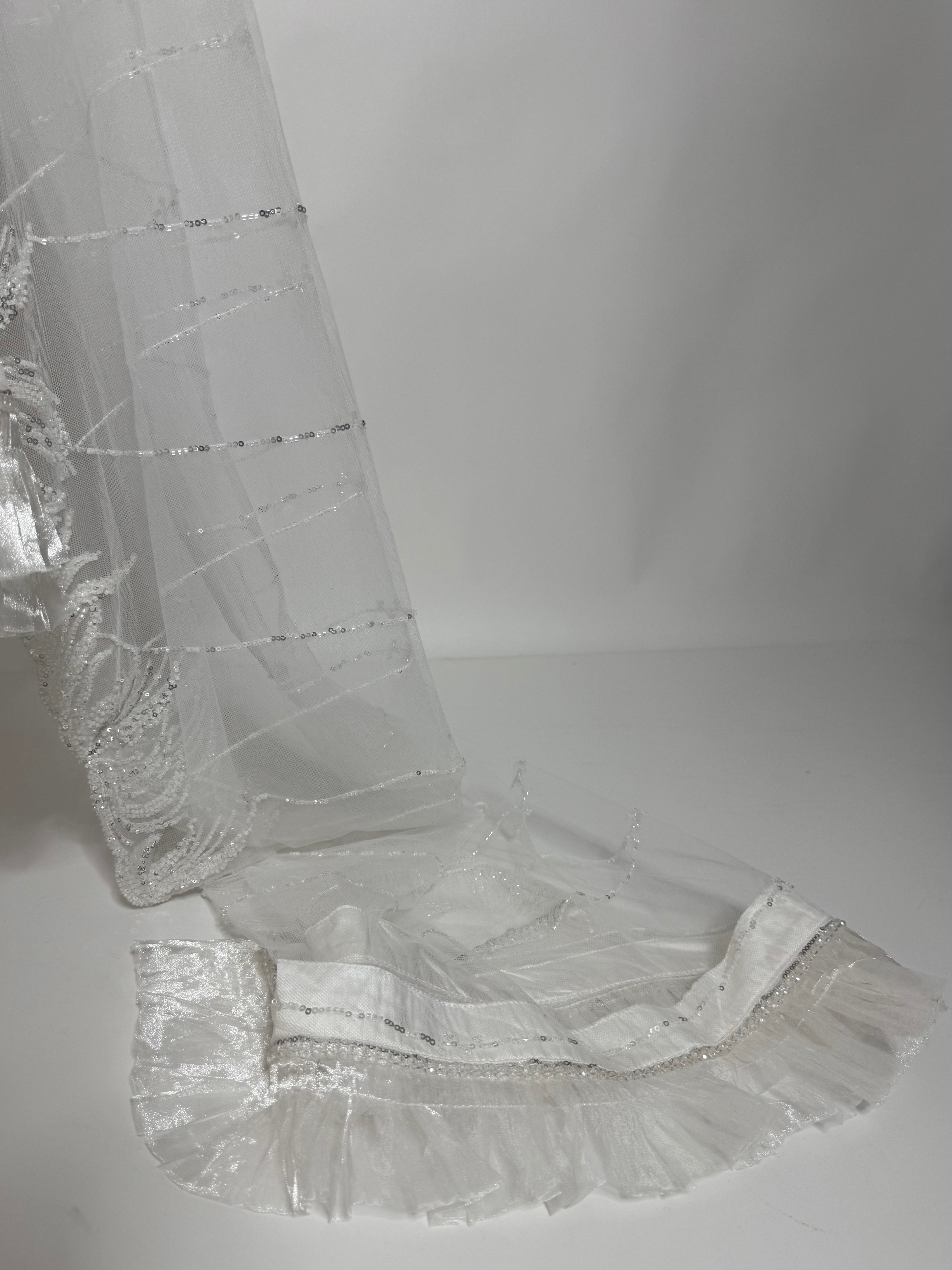Lunévia White | Luxury White Cutdana Embroidered Pakistani Sharara Suit (3 Piece)