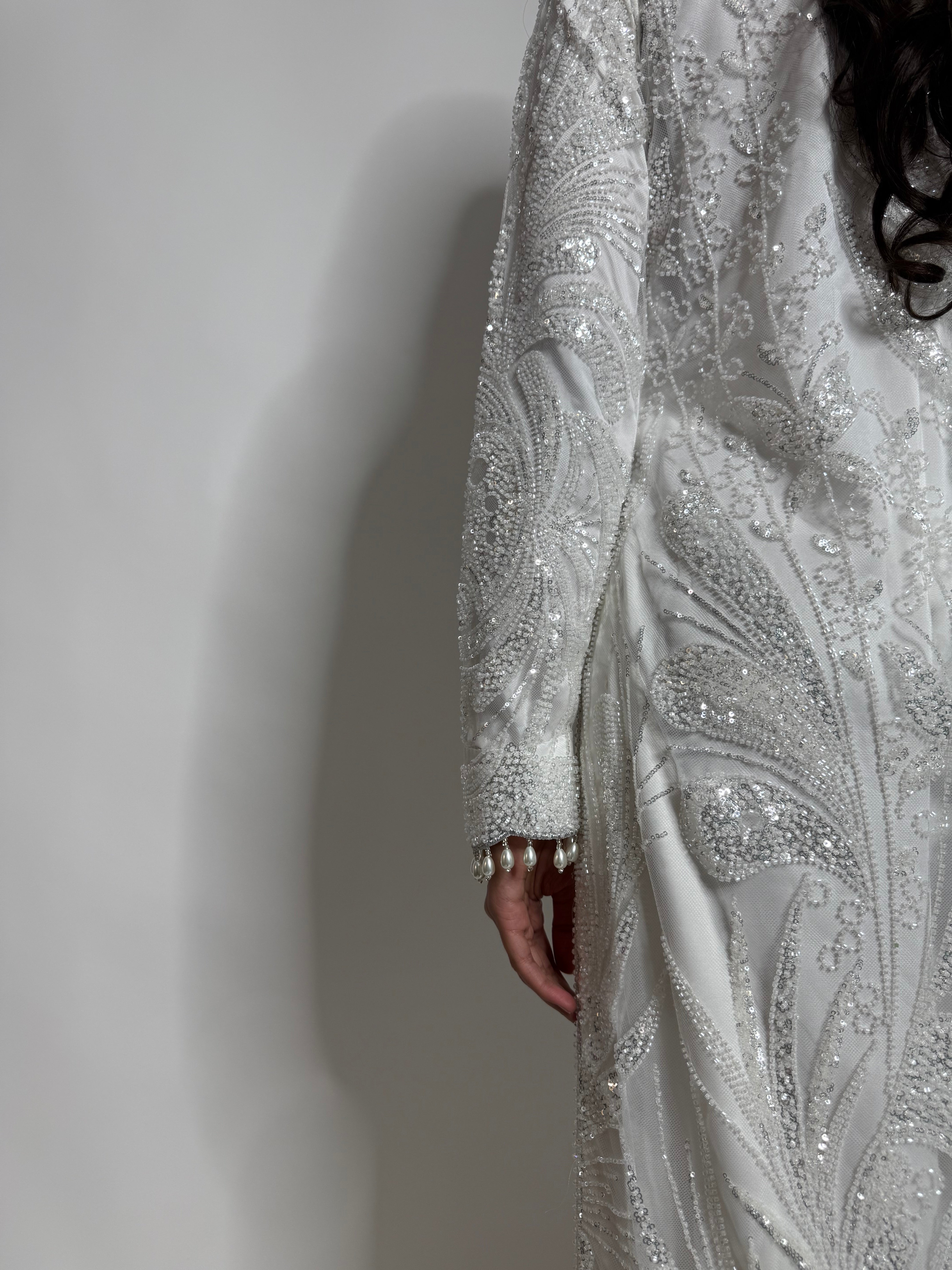 Lunévia White | Luxury White Cutdana Embroidered Pakistani Sharara Suit (3 Piece)